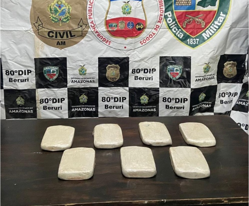 'Rato' é preso com 7 kg de drogas escondidas em hotel no Amazonas