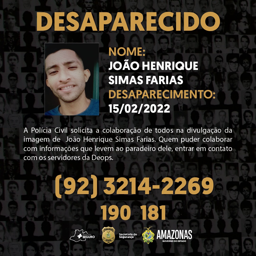 Jovem sai para vender frutas e desaparece em Manaus 