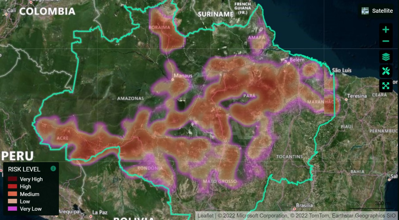 Risco de desmatamento na Amazônia este ano pode chegar a 15.391 km²