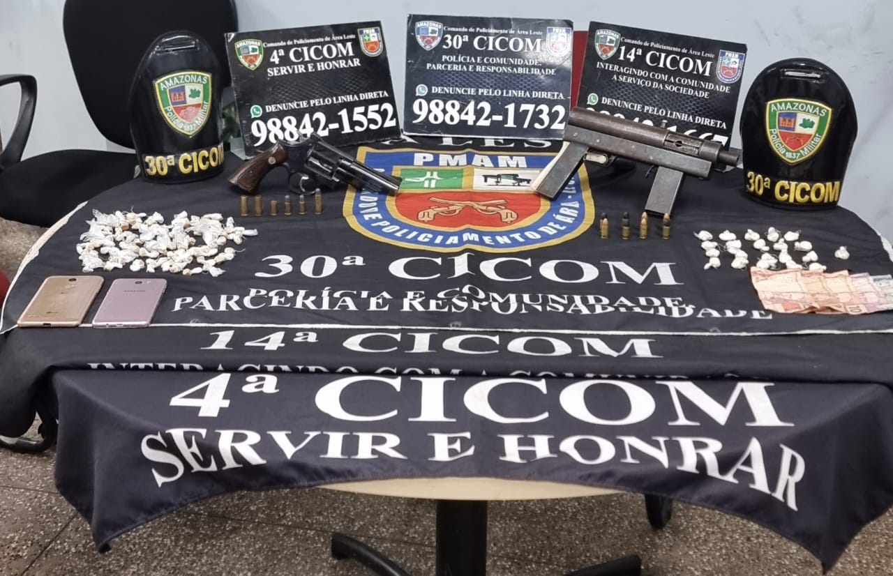 Armada com submetralhadora, dupla é morta em confronto com a PM em Manaus