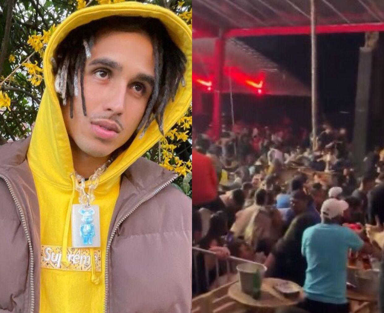 Vídeo: Tiroteio causa pânico e deixa um ferido durante show do rapper Matuê