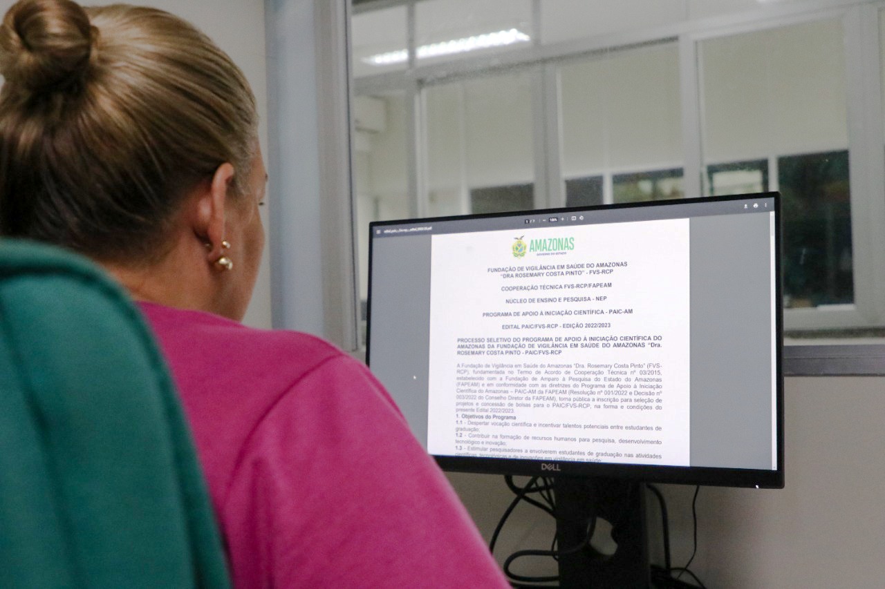 FVS abre inscrições programa de iniciação científica em Manaus