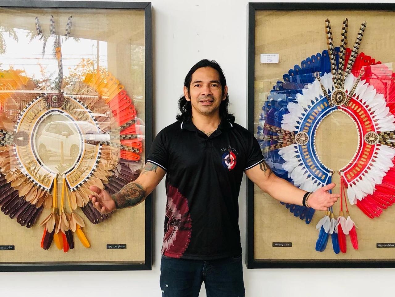 Assembleia Legislativa recebe exposição de cocares de artista parintinense