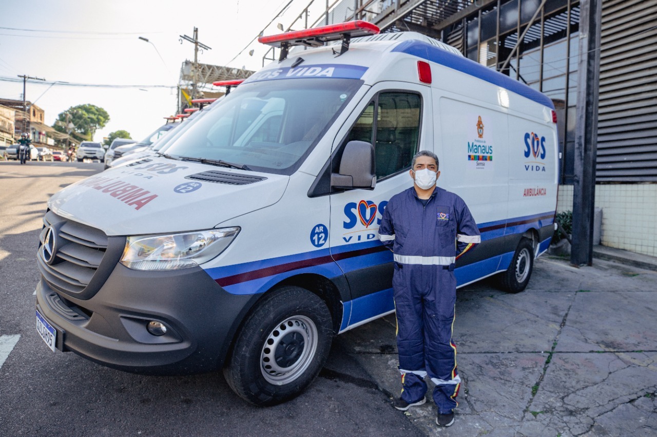 Programa SOS Vida ganha 6 seis novas ambulâncias em Manaus