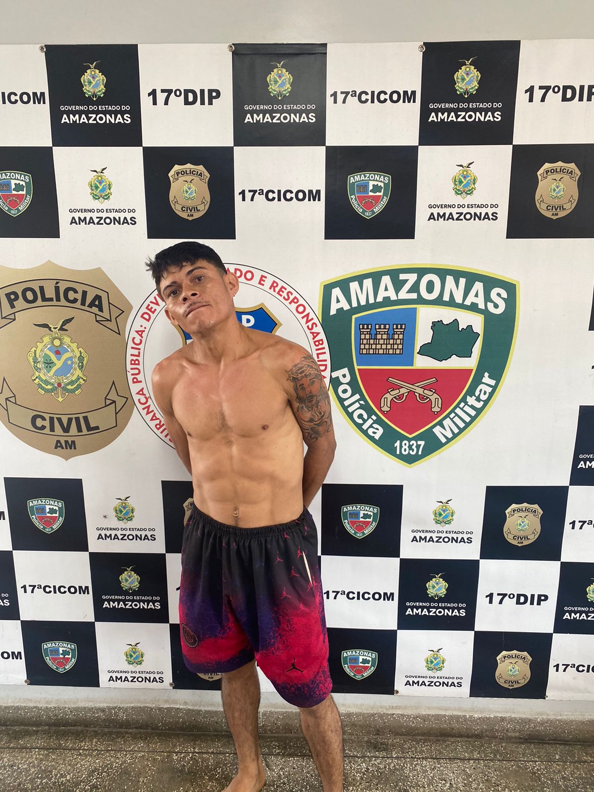 Suspeito de matar homem a facada durante jogo de futebol é preso em Manaus