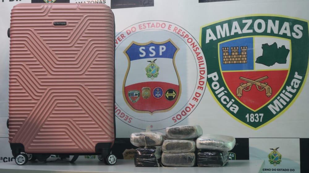 Mala com drogas que seria levada para Belém é abandonada no Porto de Manaus