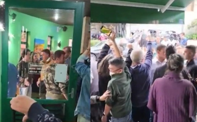 Vídeos: Bolsonaro é vaiado e xingado em churrascaria: ‘fora, vagabundo’