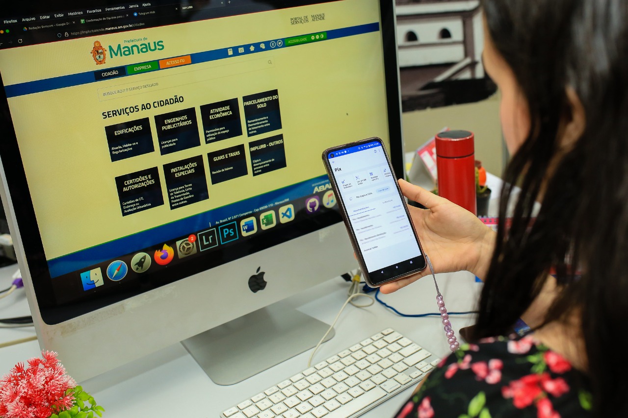 Pagamento de licenciamento urbano em Manaus poderá ser feito por PIX 
