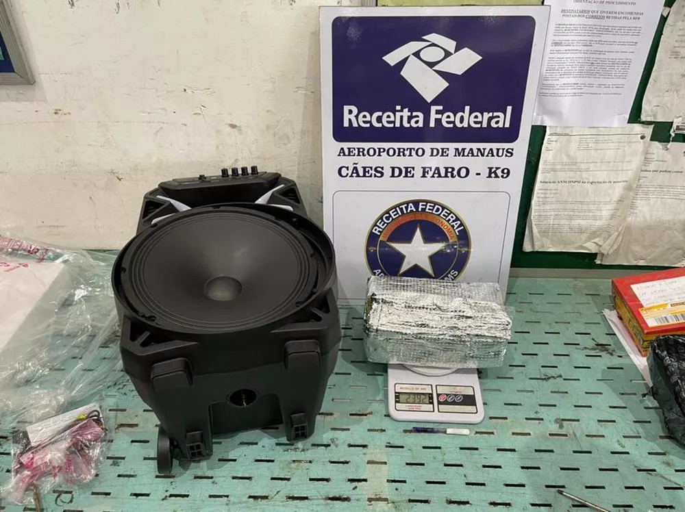 Receita apreende 5 tipos de drogas em encomendas dos Correios em Manaus
