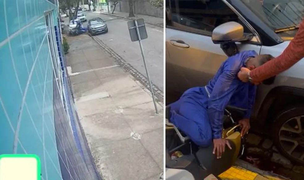 Mulher atropela criminosos para salvar marido de assalto; veja vídeo