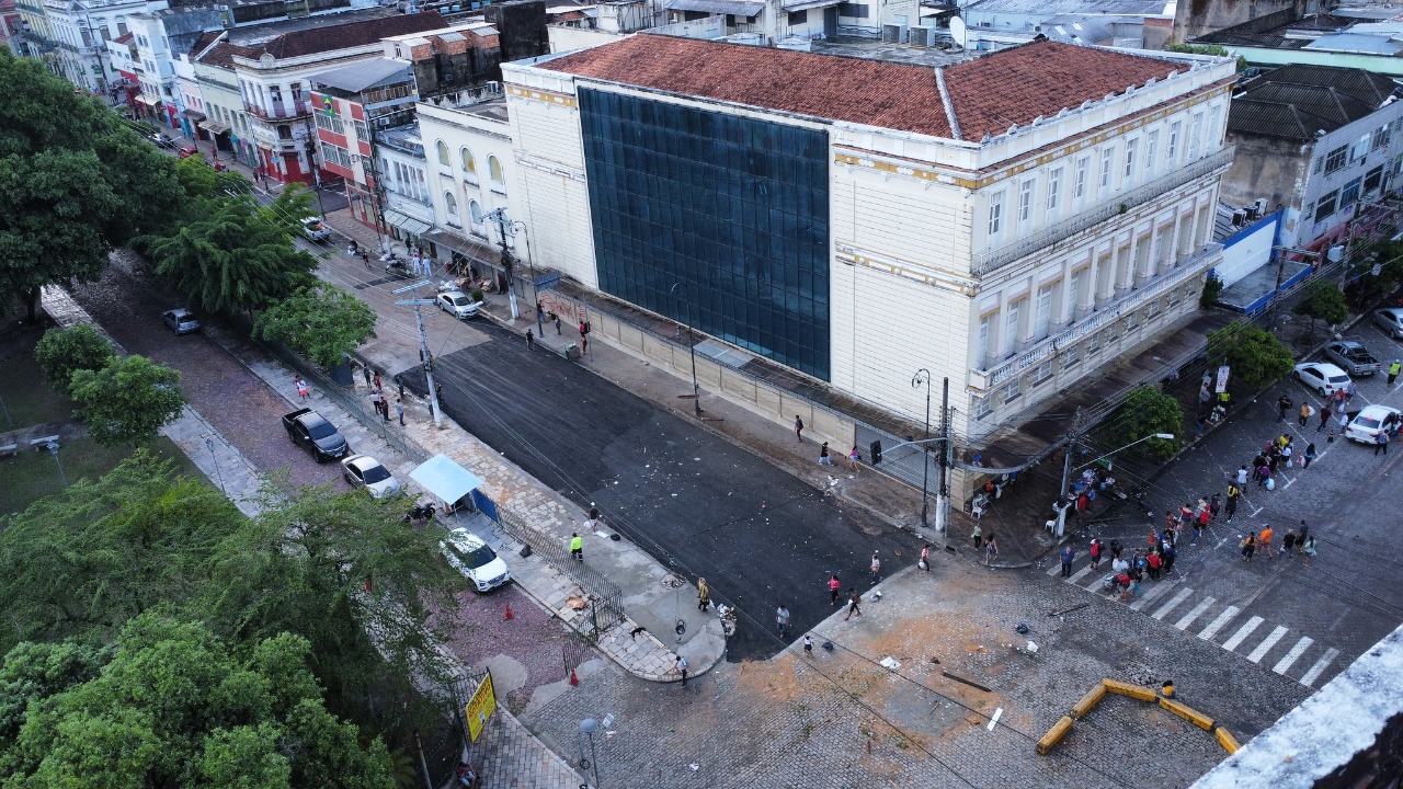 Manaus conclui obras no trecho interditado na avenida 7 de setembro