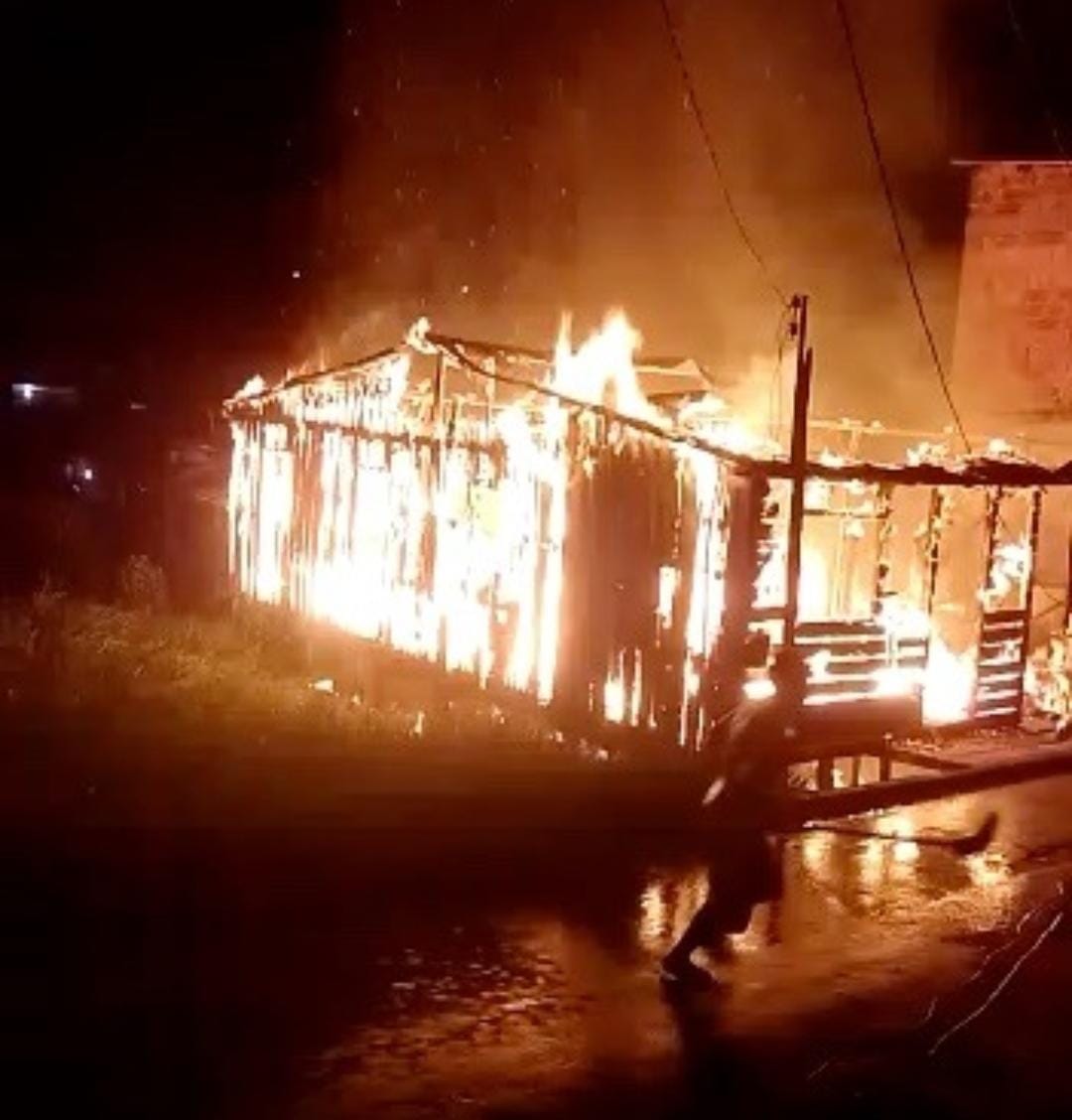 Cachorros morrem queimados durante incêndio em casas no Amazonas; vídeos