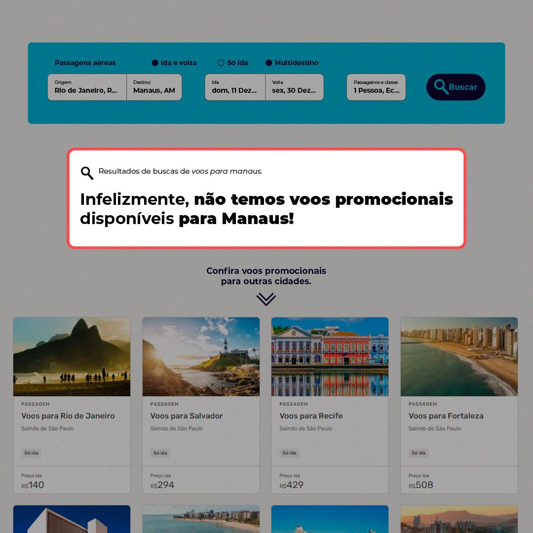 Manaus está fora da Black Friday das companhias aéreas