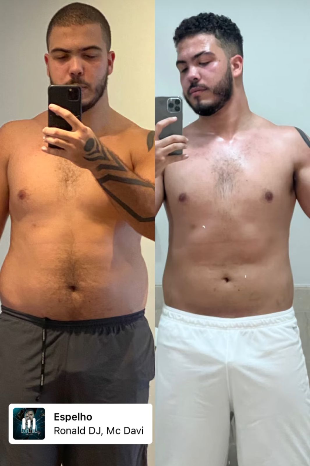 Filho de Ronaldo mostra antes de depois de emagrecimento; Veja