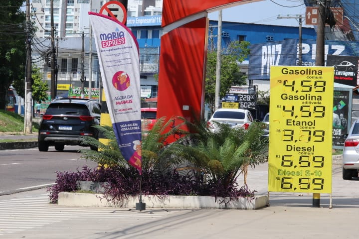 Preço da gasolina volta para R$ 4,59 em postos de Manaus