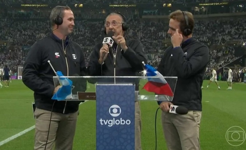 Galvão se emociona em despedida das narrações da Copa do Mundo