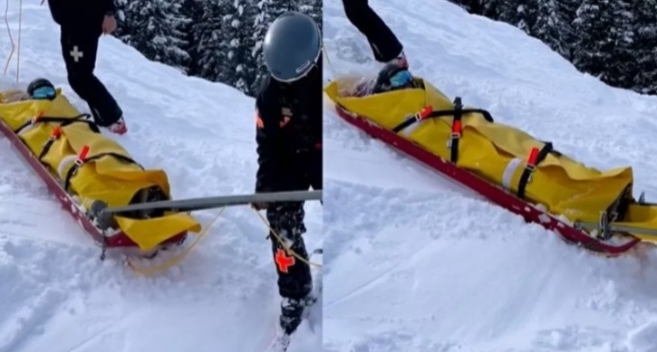 Luciana Gimenez posta vídeo sendo resgatada após grave acidente de esqui 