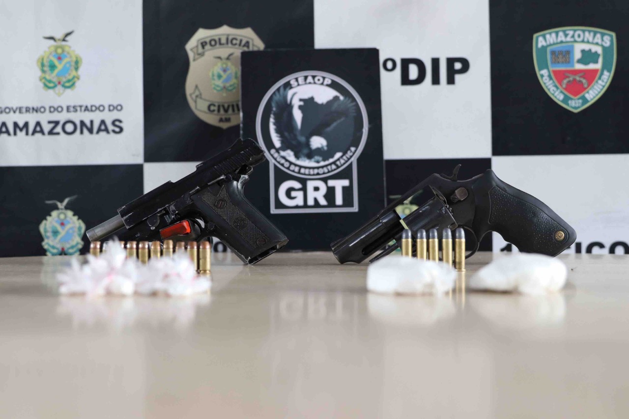Suspeito de ataque no Santo Agostinho é preso com drogas e armas em Manaus
