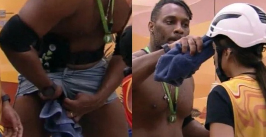 Fred Nicácio limpa parte íntima e usa mesma toalha no rosto de Key Alves