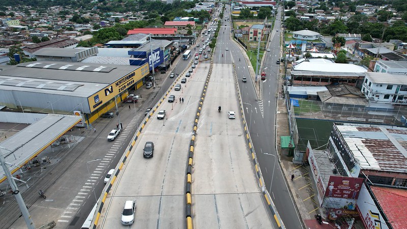Obras no viaduto do Manoa são retomadas nesta quinta em Manaus