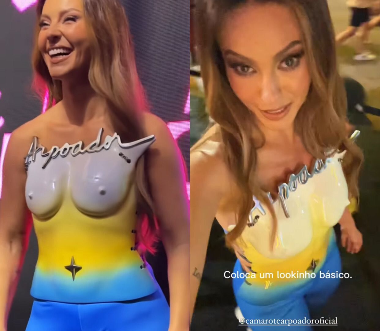 Paolla Oliveira deixa seguidores babando com look que imita seios à mostra