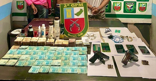 Grupo é preso após invadir casa no Amazonas e roubar mais de R$ 98 mil