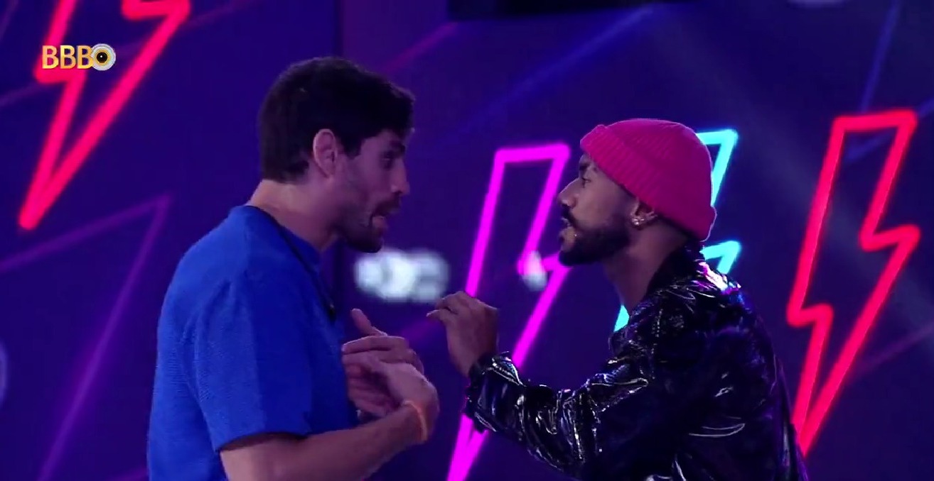 Ricardo e Cara de Sapato discutem durante festa do BBB23 