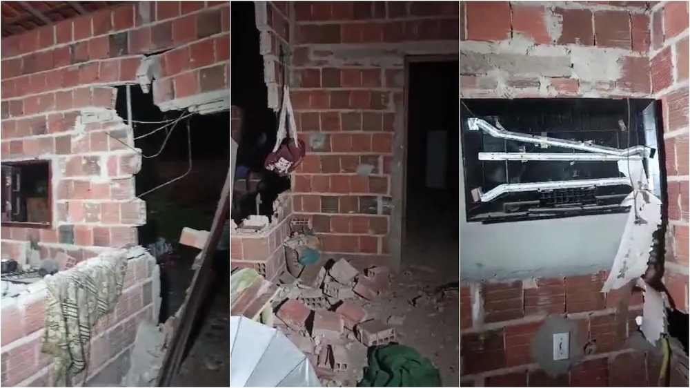 Raio destrói casa e deixa criança e duas mulheres feridas