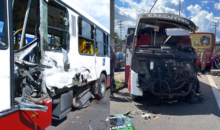 Motorista de micro-ônibus conta detalhes do grave acidente na Torquato, em Manaus
