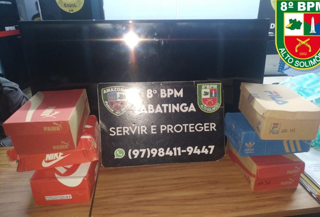 Criminoso arromba loja, ‘faz a limpa’ e acaba preso no Amazonas