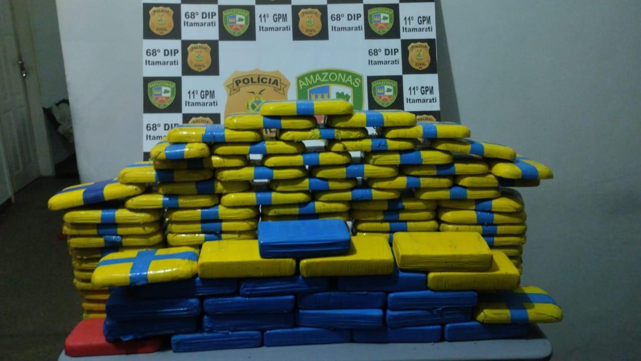 Avião pousa com 100 quilos de cocaína em lago no Amazonas