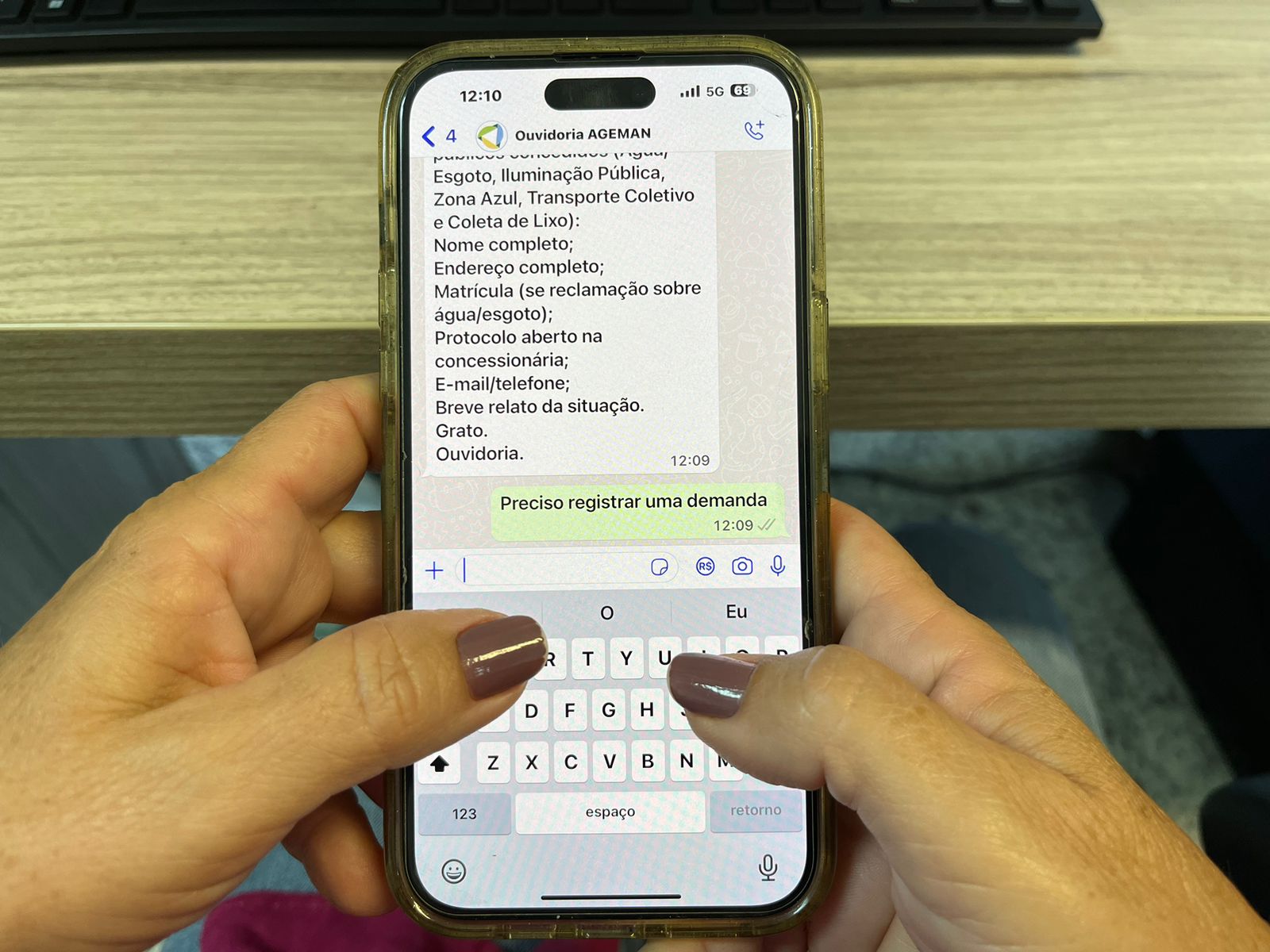 Ageman tem novo número após WhatsApp ser clonado em Manaus; confira
