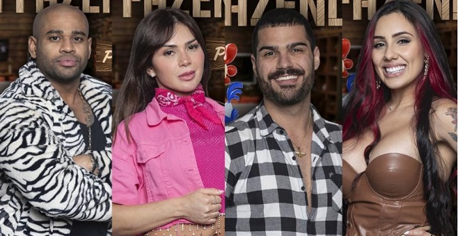 Black, Nadja, Shay e Alicia vencem Paiol e estão em A Fazenda