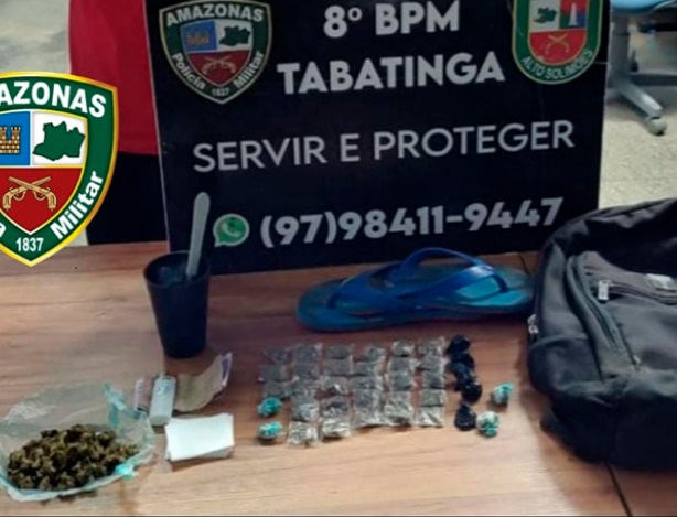 Dupla é presa com drogas após tentar fugir da polícia no Amazonas