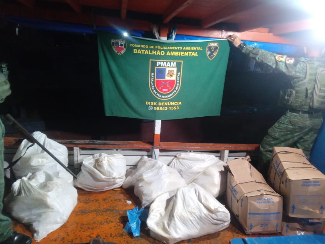Polícia apreende cerca de 200 kg de pescado ilegal em Manaus