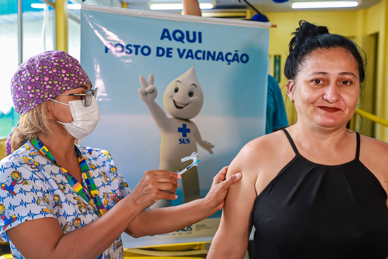 População vai contar com 74 postos de vacinação contra a covid em Manaus