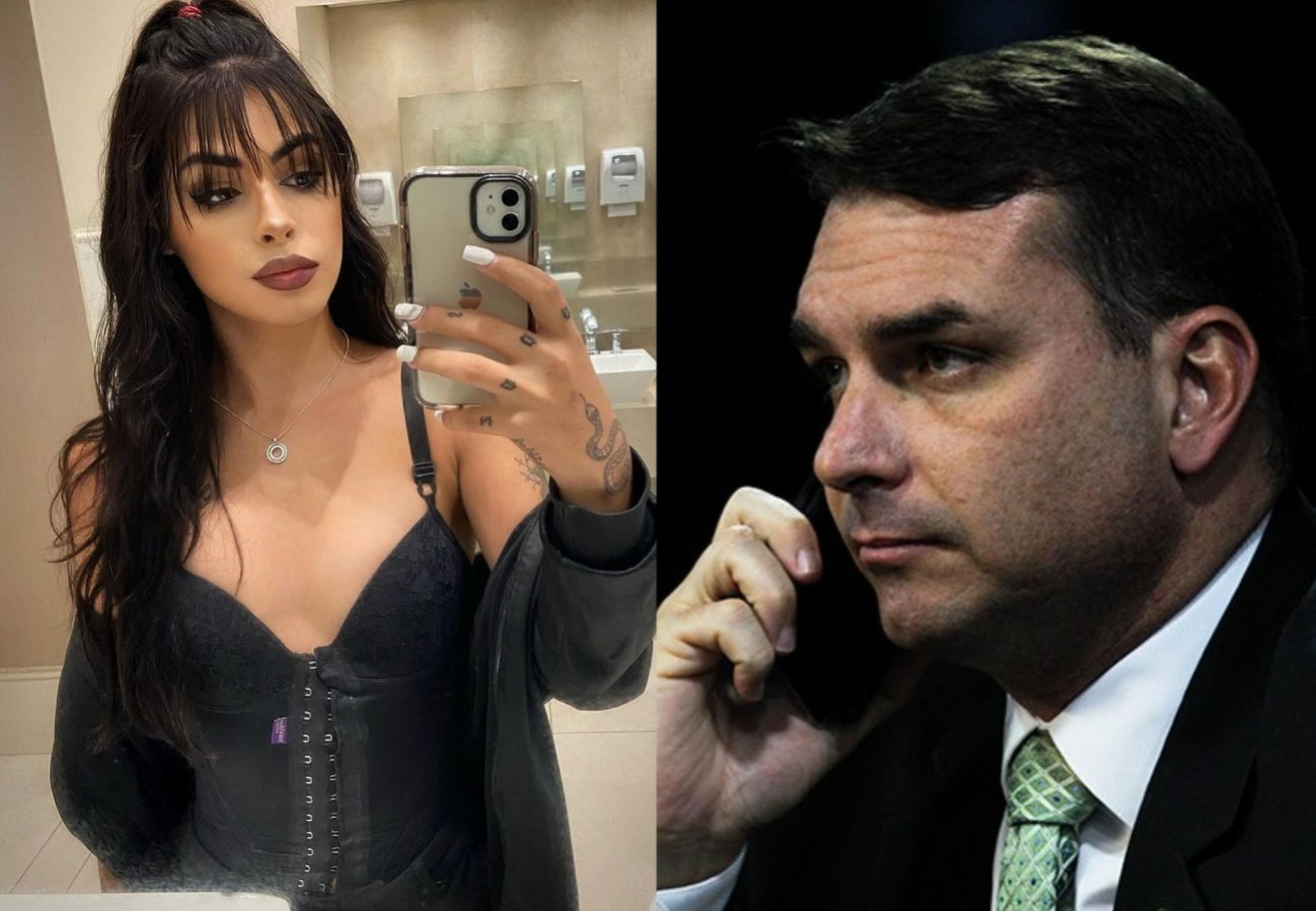 Flávio Bolsonaro vai à delegacia após influencer revelar sexo com trans
