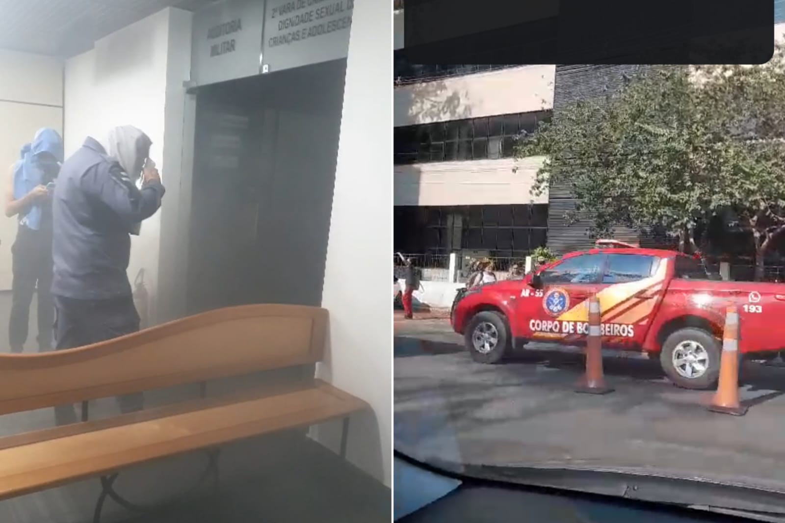 Incêndio atinge andar do Fórum Henoch Reis, em Manaus 