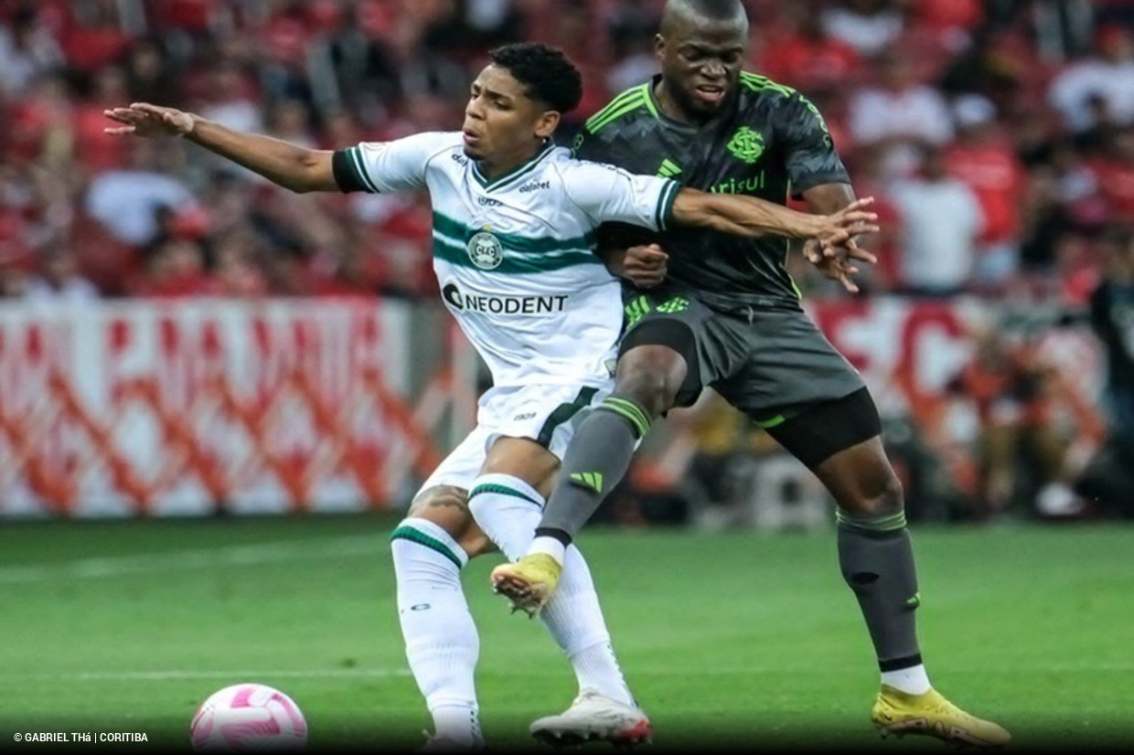 Coritiba bate Inter em jogo com quatro pênaltis e expulsão em tempo recorde