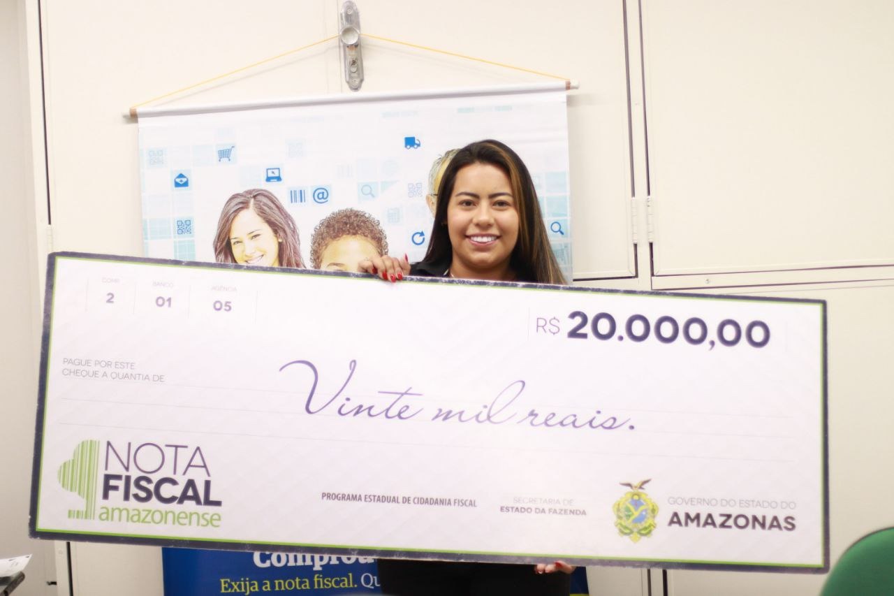 Após perder emprego, jovem ganha R$ 20 mil em prêmio da Nota Fiscal Amazonense