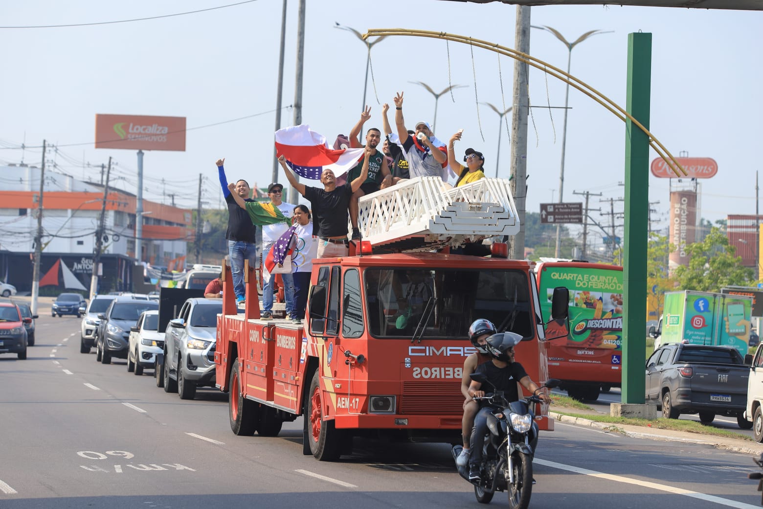 Carreata em Manaus faz homenagem a medalhista do Pan Americano