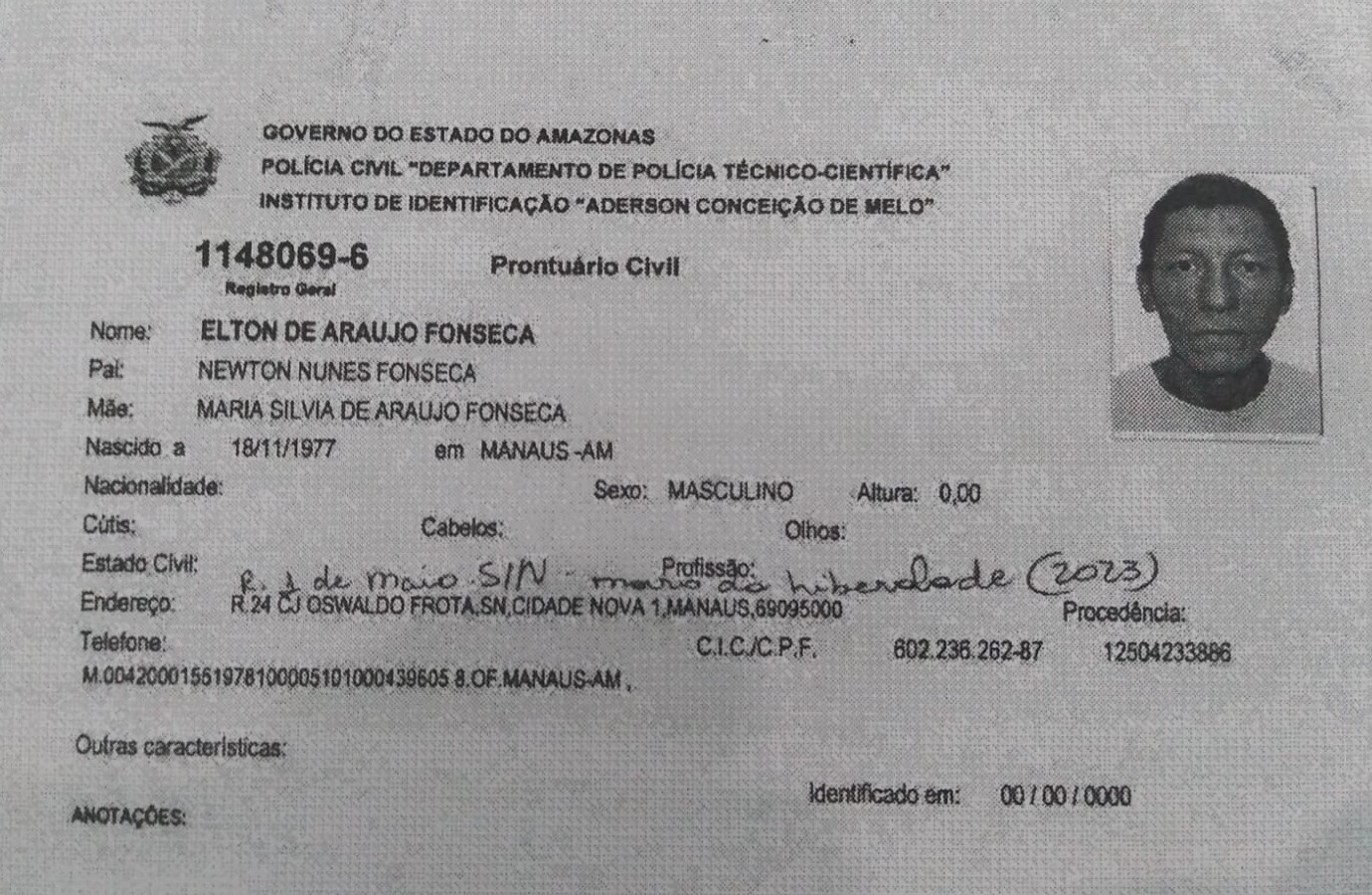 IML busca por familiares de homem que morreu em Manaus