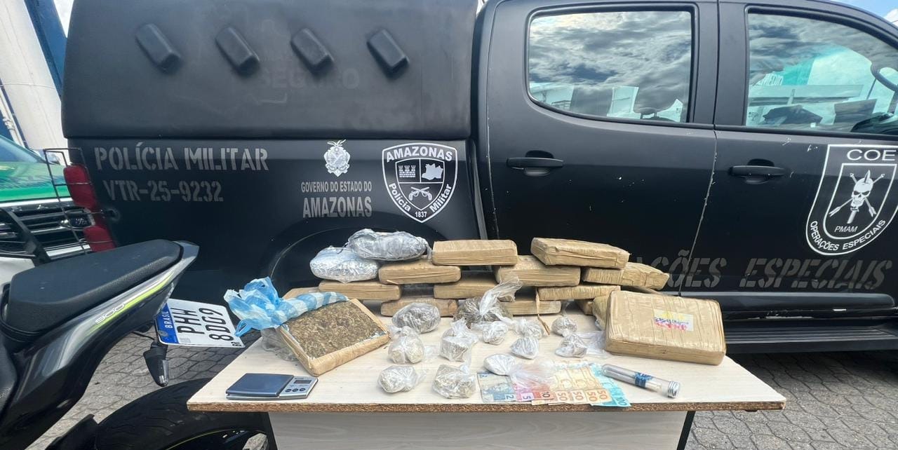 Drogas avaliadas em R$ 468 mil são apreendidas em Manaus