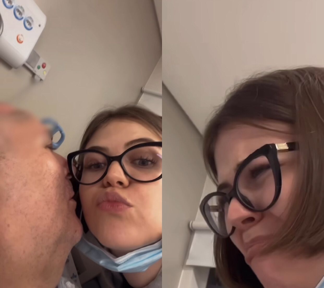 Três meses após ser baleado, Mingau dá beijo no rosto da filha que comemora