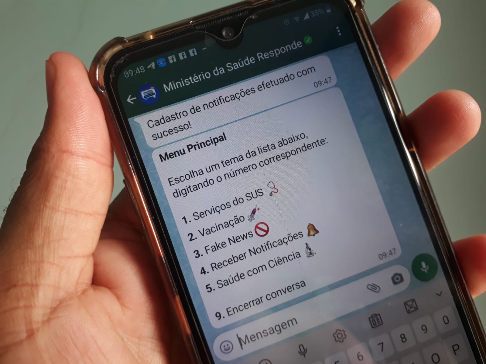 Ministério da Saúde lança chatbot para tirar dúvidas sobre vacinas
