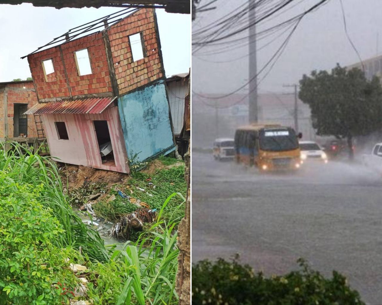 Risco de tombamentos e mais: Manaus registra 10 ocorrências durante chuva