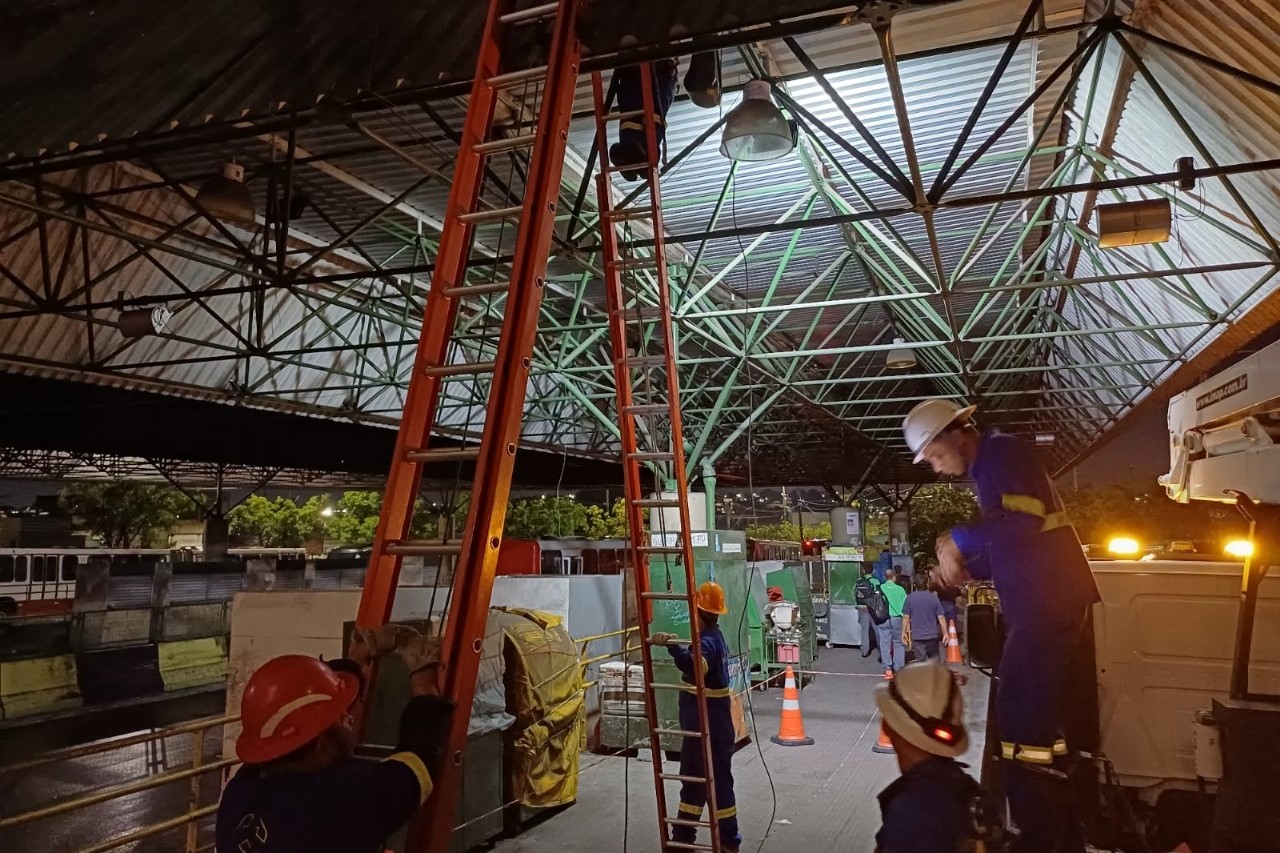 Iluminação do T4 é revitalizada após furtos de cabos de energia