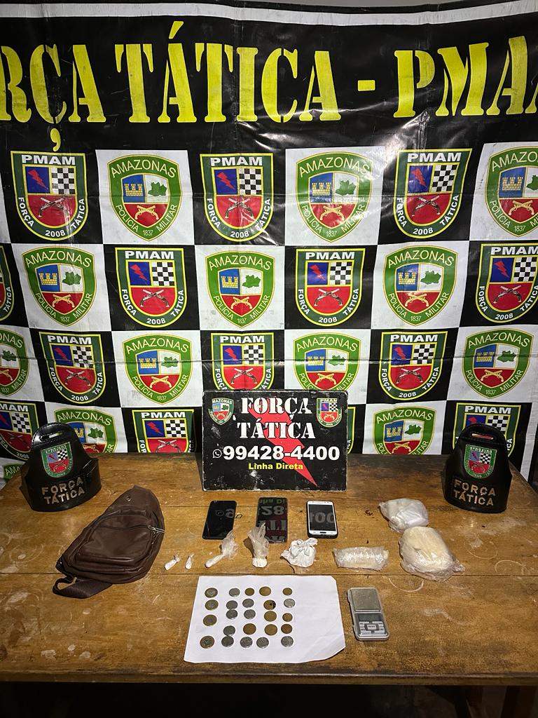 Trio é preso por suspeita de usar bar para vender drogas no Amazonas