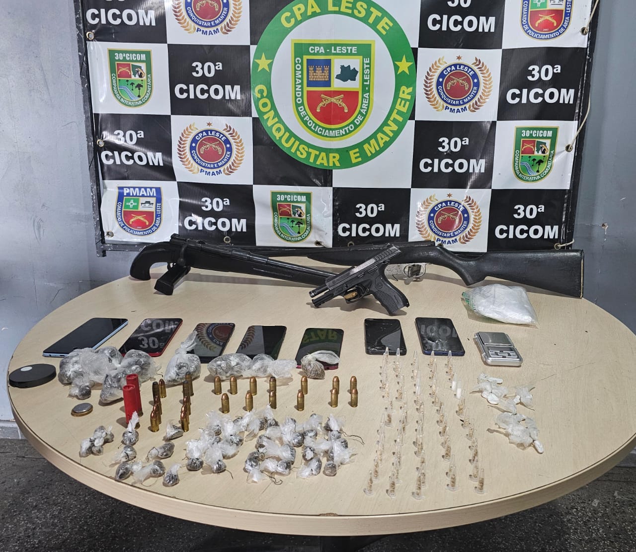 Polícia prende 27 pessoas durante fim de semana no Amazonas