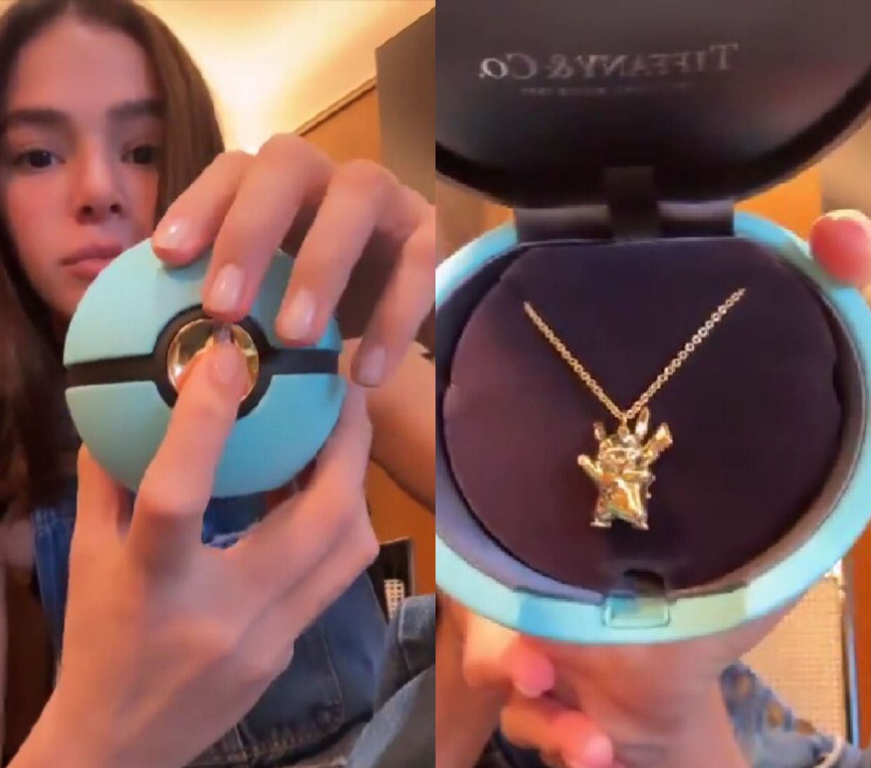Bruna Marquezine ganha colar de R$ 149 mil inspirado em Pokémon